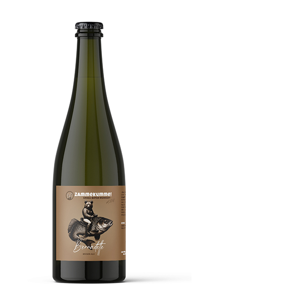 zammekumme etikett bierflasche brown ale