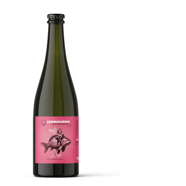 zammekumme etikett bierflasche himbeer rosmarin gose