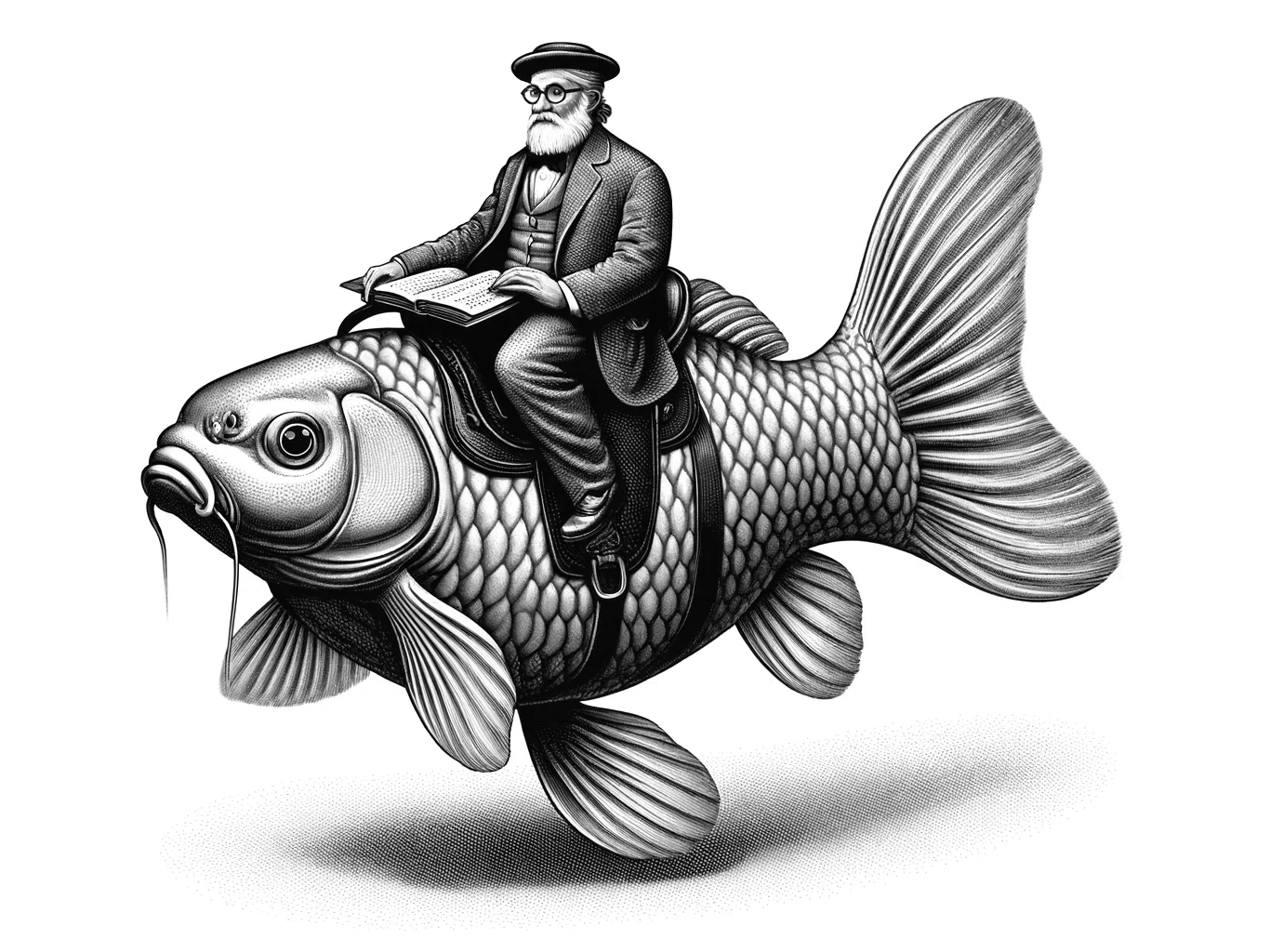 Zammekumme Craftbier - Sattler & Fisch Zammekumme Craftbier - Label-Motiv Rechtsanwalt auf Fisch